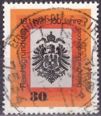 GERMANY 1971 The 100th Anniversary of the german Empire ULH CV R10.50 SG 1567