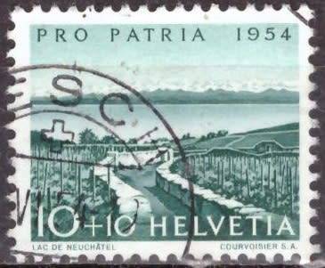 SWITZERLAND 1954 Pro Patria - The 100th Anniversary of the Death of PA Zwyssig ULH CV R17 SG SG 554