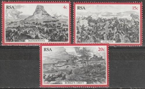 RSA 1979 The 100th Anniversary of the Zulu War UMM SET SACC 463-465