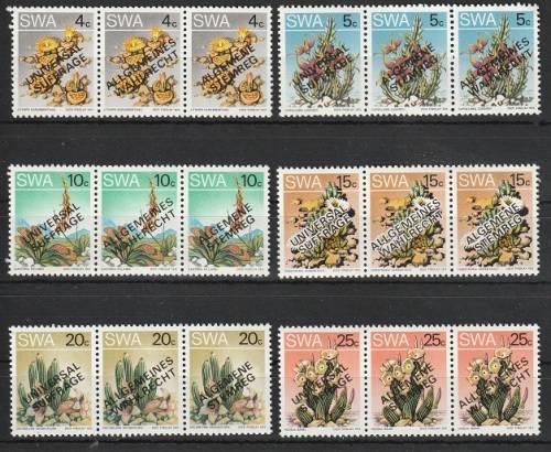SWA 1978 Universal Suffrage UMM SET SACC 333-338