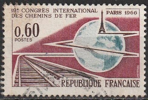 FRANCE 1966 The 19th International Railway Congress, Paris ULH CV R19.80 SG 1723