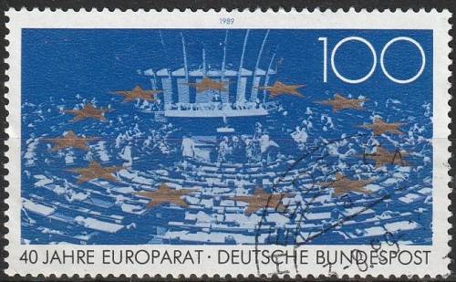 GERMANY 1989 The 40th Anniversary of the Council of Europe ULH CV R30.80 SG 2278