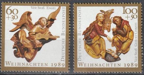 GERMANY 1989 Christmas Stamps UMM CV R99 SG 2294/5