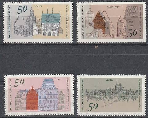 GERMANY 1975 European Buildings UMM CV R104.50 SG 1756-59