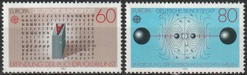 GERMANY 1983 EUROPA Stamps - Inventions UMM CV R121 SG 2025/6