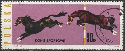 POLAND 1963 Horses ULH CV R4.40 SG 1438
