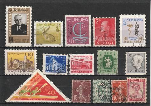UNCHECKED WORLD SELECTION BID PER STAMP TO TAKE ALL CARD EXCLUDED
