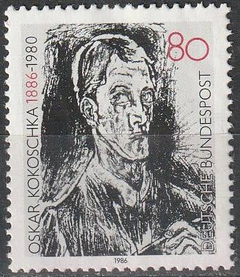 GERMANY 1986 The 100th Anniversary of the Birth of Oskar Kokoschka CV R17.60 SG 2118 ULH