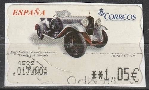 SPAIN POSTAGE LABEL ON PAPER