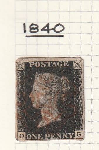QUEEN VICTORIA ON PAGE INCLUDES PENNY BLACK
