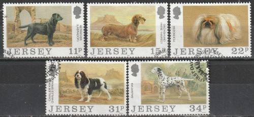 JERSEY 1988 Dogs Club FINE USED SG 438-42