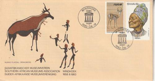 SOUTH WEST AFRICA FDC 1983 SOUTHERN AFRICAN MUSEUM ASSOCIATION