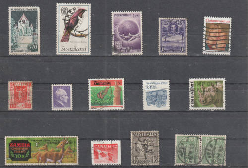 WORLD SELECTION BID PER STAMP TO TAKE ALL CARD EXCLUDED