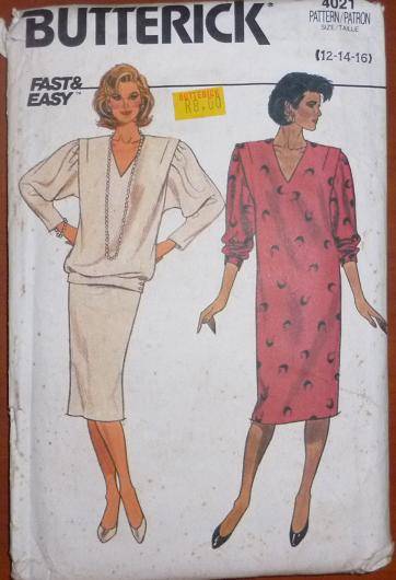 BUTTERICK PATTERN 4021