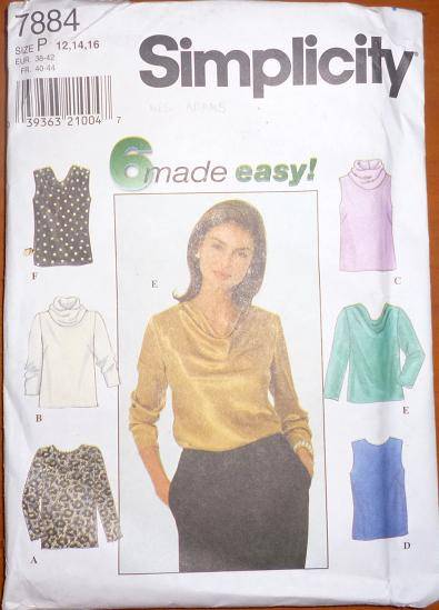SIMPLICITY PATTERN 7884