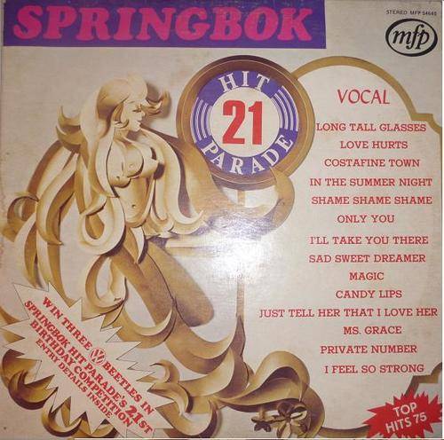 SPRINGBOK HIT PARADE 21 VINYL LP RECORD