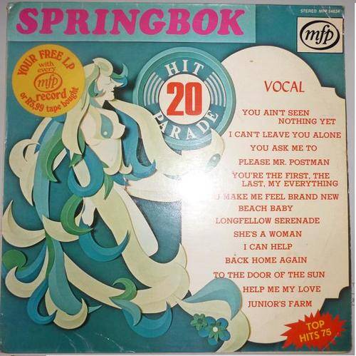 SPRINGBOK HIT PARADE 20 VINYL LP RECORD