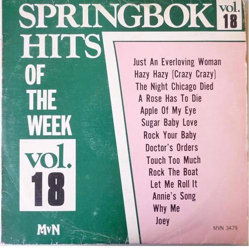 SPRINGBOK HITS OF THE WEEK VOL. 18 VINYL LP