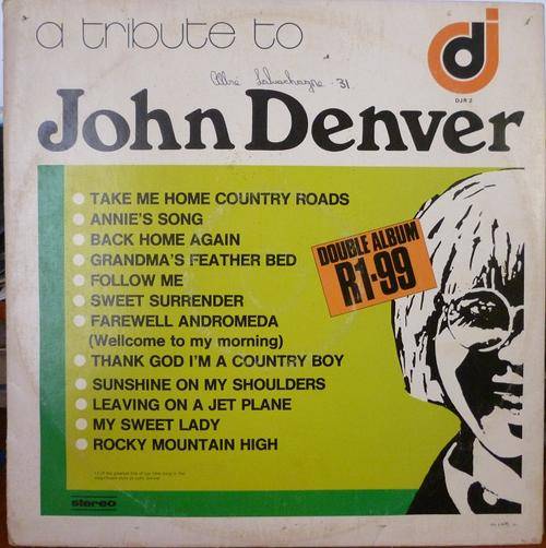 TRIBUTE TO -- JOHN DENVER/NEIL DIAMOND -- DOUBLE VINYL LP