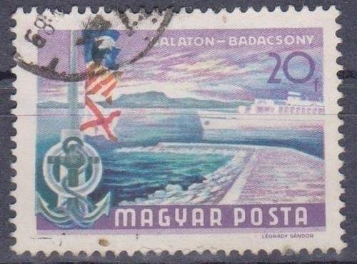 HUNGARY 1968 Lake Balaton USED THEMATIC SHIPS