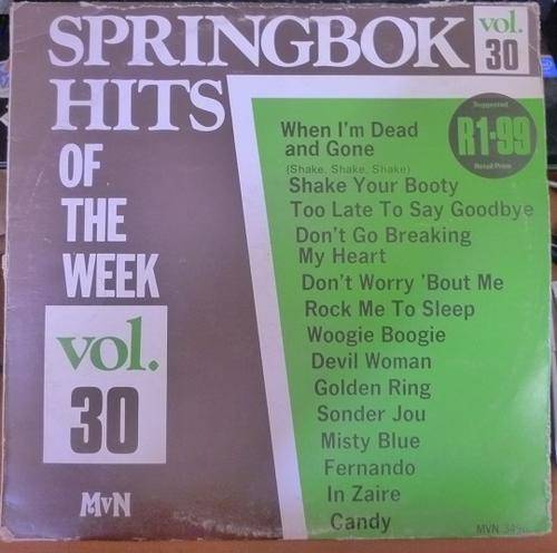 SPRINGBOK HITS OF THE WEEK VOL.30 -- VINYL LP