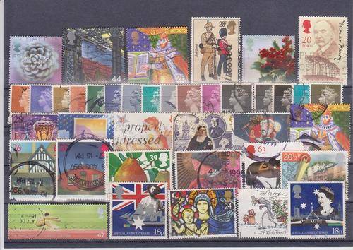 38 BRITISH STAMPS SUPPLIED IN ZIP LOCK BAG