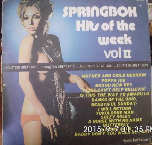 SPRINGBOK HITS OF THE WEEK VOL.2 -- VINYL LP