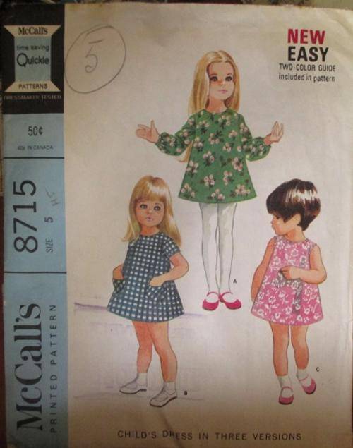 McCALLS PATTERN 8715 SIZE 5