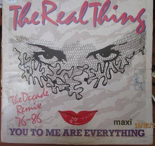 THE REAL THING --YOU TO ME ARE EVERYTHING --DECADE REMIX 12" MAXI VINYL