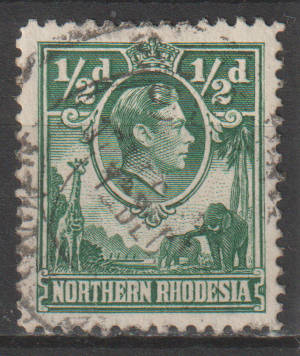 NORTHERN RHODESIA   1938 King George VI  SACC 25
