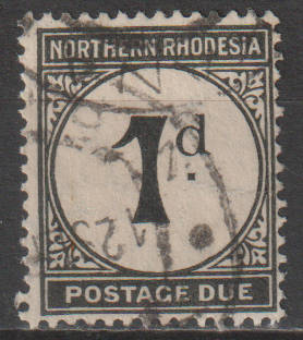 NORTHERN RHODESIA 1929 POSTAGE DUE ULH SACC 1