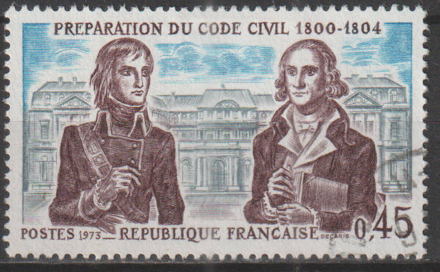 FRANCE 1973 Napoleon and Portalis - Preparation of Civil Code ULH SG 2017