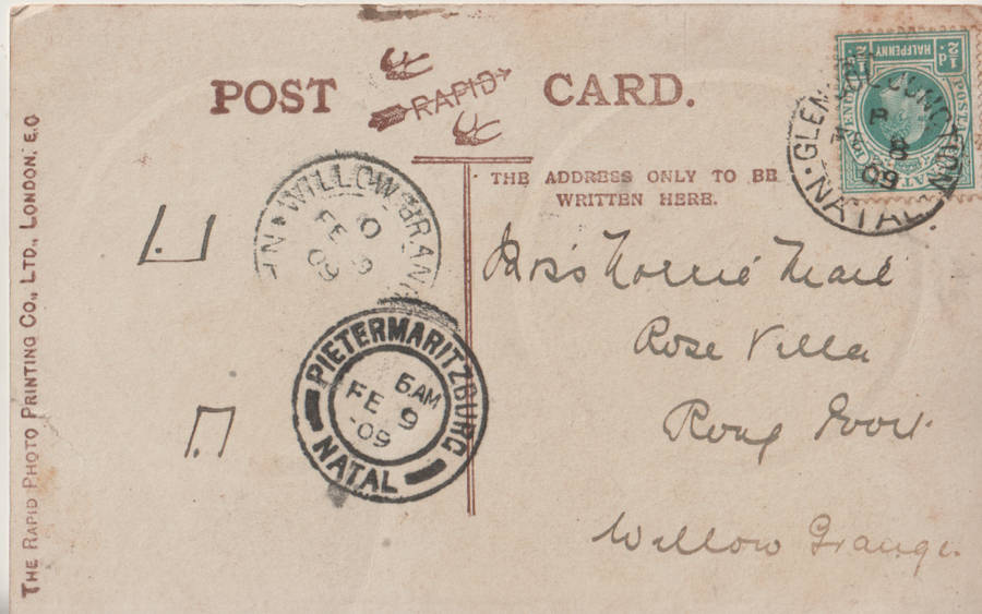 USED POST CARD 1909