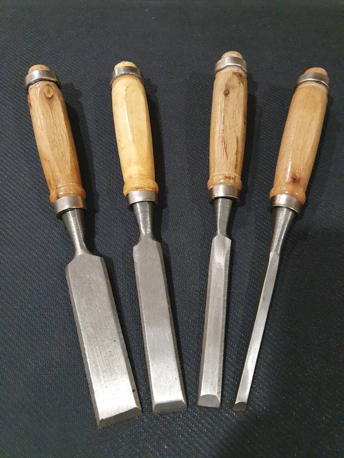 Chisels - 4 Wooden Handle Chisels