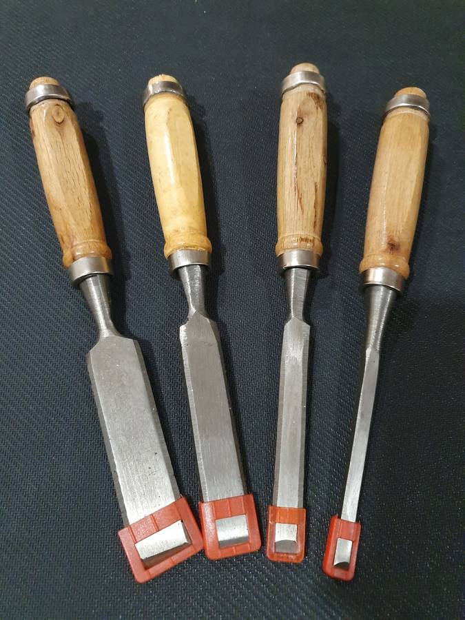 Chisels - 4 Wooden Handle Chisels