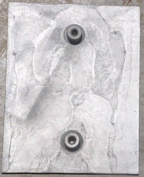 VINTAGE NATIONAL BORDER SIGN OF GERMAN DEMOCRATIC REPUBLIC (METAL CASTING) - IN TOP CONDITION