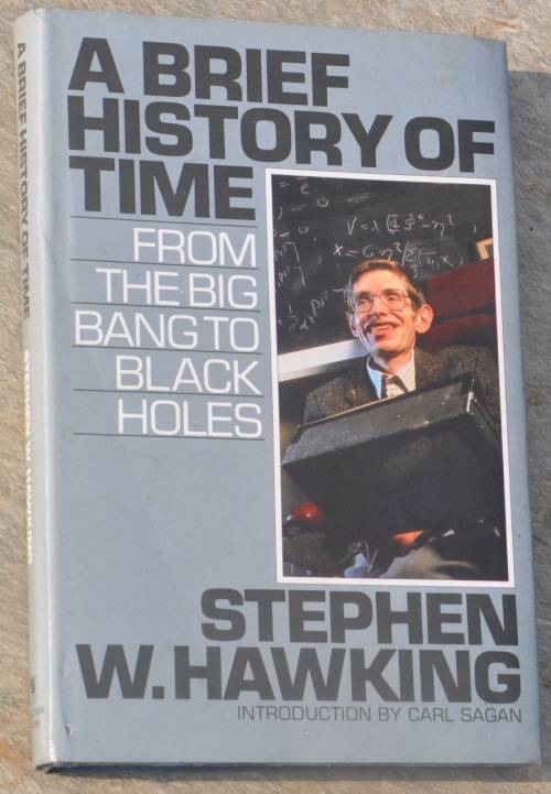 STEPHEN HAWKING - A BRIEF HISTORY OF TIME hard cover edition with original dust jacket