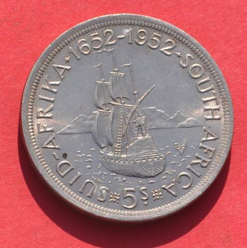 5 SHILLINGS 1952 CROWN - AU - TOP INVESTMENT - got 5 available - your bid per coin to take all