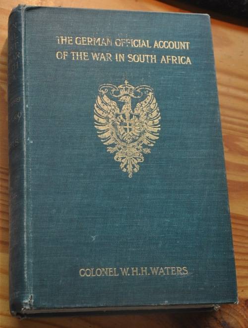 THE GERMAN OFFICIAL ACCOUNT OF THE WAR IN SOUTH AFRICA Waters - rare ANGLO BOER WAR collectible