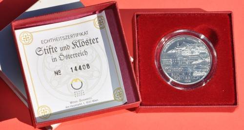 Austria ÖSTERREICH 10 Silver Euro 2006 - Stift Nonnberg - PROOF WITH CERTIFICATE