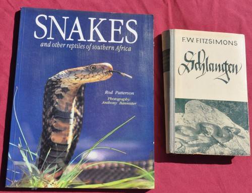 2 books on SNAKES English & German (Fitzsimons) ***DEMANDING NATURE AFRICANA*