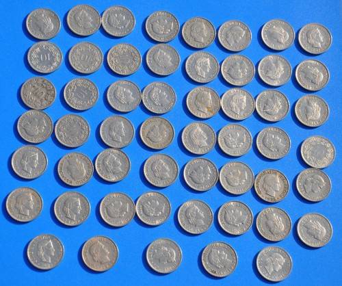 SWITZERLAND - 53 SWISS 10 RAPPEN various dates and conditions - your bid for all