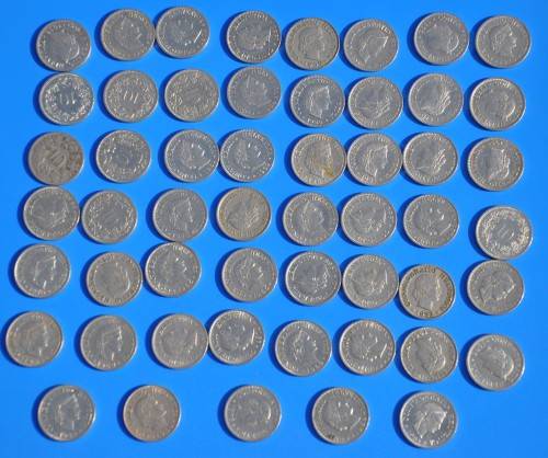 SWITZERLAND - 53 SWISS 10 RAPPEN various dates and conditions - your bid for all