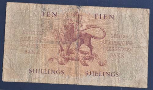 10 Shillings 1948, prefix A/3, A/E, MH de Kock, 2nd  issue ***F***