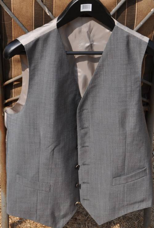 HUGO BOSS SUIT - consisting of trousers, vest and jacket - MOHAIR WOOL - free coat hook and cover