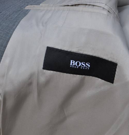 HUGO BOSS SUIT - consisting of trousers, vest and jacket - MOHAIR WOOL - free coat hook and cover