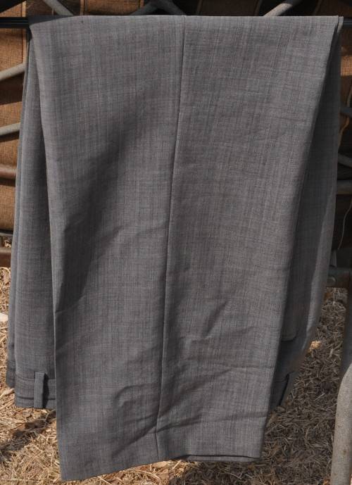 HUGO BOSS SUIT - consisting of trousers, vest and jacket - MOHAIR WOOL - free coat hook and cover