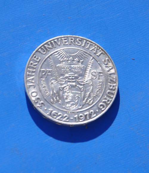 ÖSTERREICH 50 Schilling 1972 Silver (Universität Salzburg) **UNC** Austria