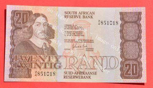 R20 1981, prefix Z4, E/A, GPC de Kock, 1st issue ***UNC*** rare replacement note