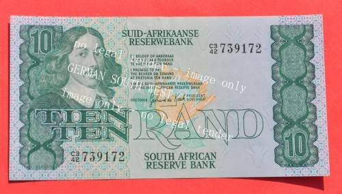 10 Rand 1981 R10, prefix C3/42, A/E, GPC de Kock, 1st issue ***UNC***